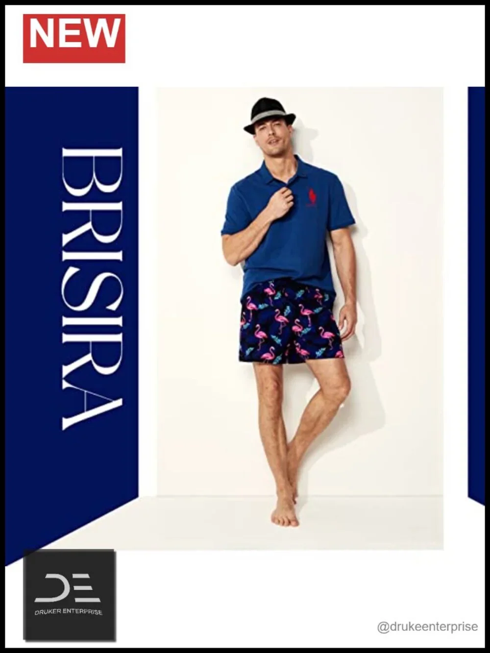 Mens Swim Trunks 5 Inch Inseam with Compression Liner Quick Dry Zipper Pocket